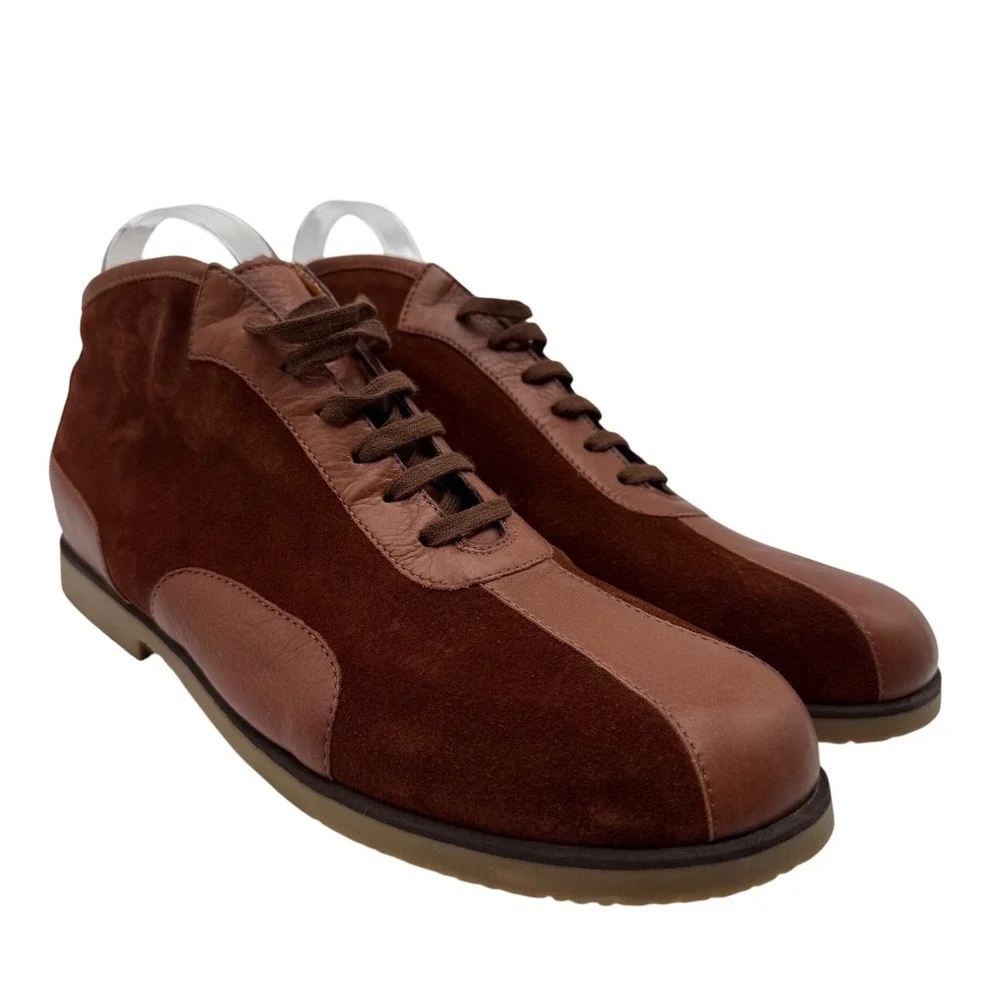 Bacco‎ Bucci Studio Chukka Boots Mens 12 Brown Excellent Suede Leather Mid Top